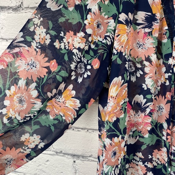 Zac & Rachel Floral Lace Boho Top size 2X - Picture 4 of 12